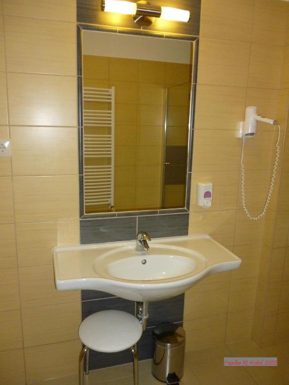 Koupelna v ubytování Paprika M1 Hotel
