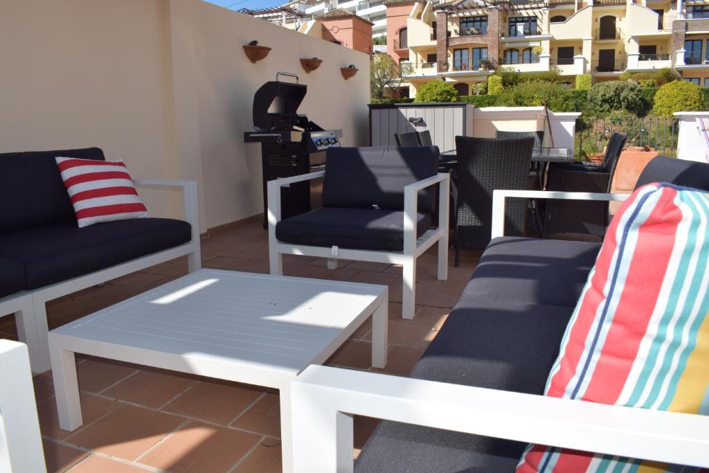 Posezení v ubytování Penthouse Montaña