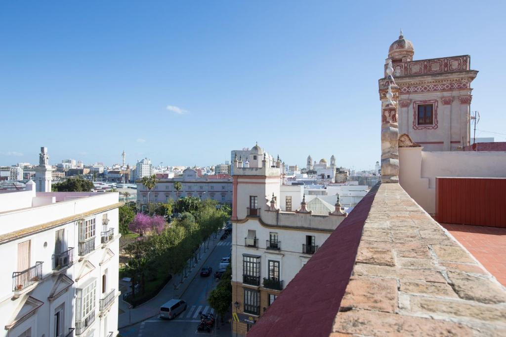 Výhľad na mesto Cádiz alebo výhľad na mesto priamo z hotela