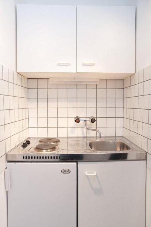 Kuchyň nebo kuchyňský kout v ubytování Raisa Apartments Fünkhgasse