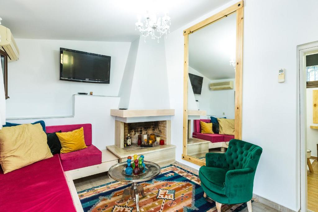 TV a/nebo společenská místnost v ubytování Evita's Home