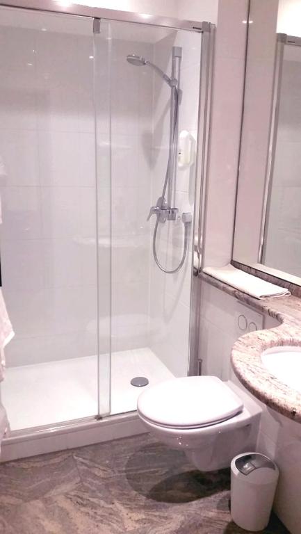 Koupelna v ubytování Hotel Burgmeier