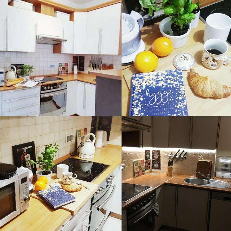 Kuchyňa alebo kuchynka v ubytovaní Warsaw King Size Apartment