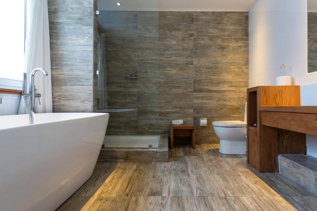 Koupelna v ubytování Casa Galos Hotel & Lofts