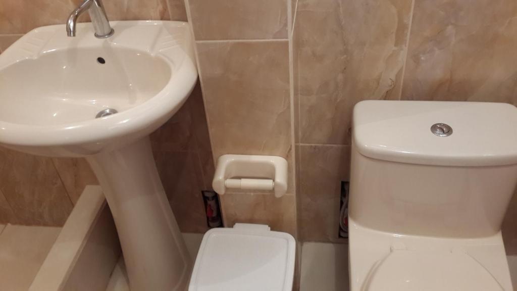 Koupelna v ubytování Los Geranios