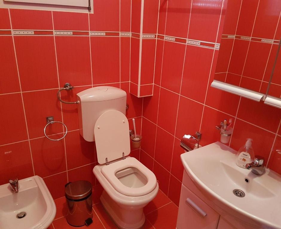 Koupelna v ubytování Duplex apartman Igalo - porodicni