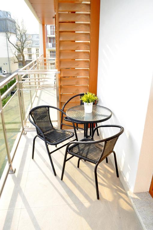 Balkón nebo terasa v ubytování Apartamenty Feniks & Pegaz