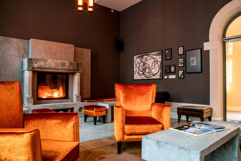Posezení v ubytování Hotel Oderberger