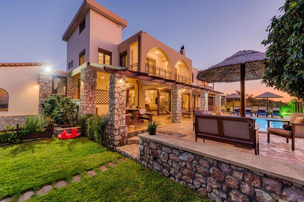The swimming pool at or close to Butterfly Villa with stunning Sea and Valley Views