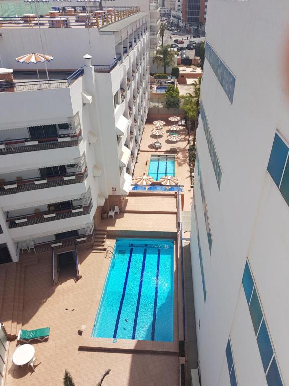 Bazén v ubytování Residence Yasmina Agadir nebo v jeho okolí