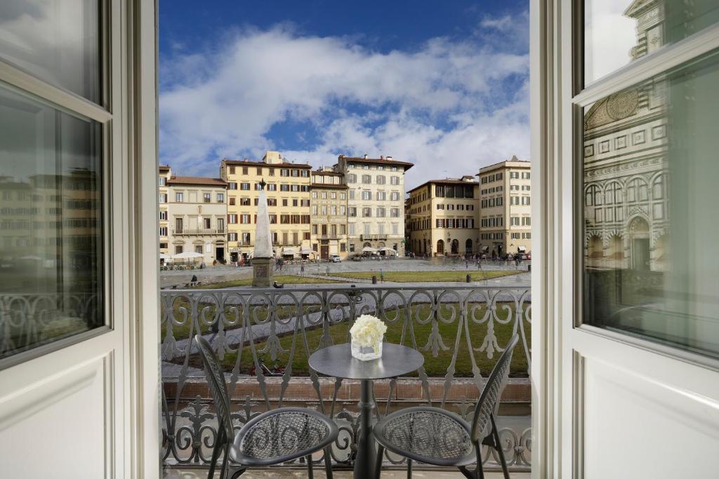 Balkón nebo terasa v ubytování Grand Hotel Minerva