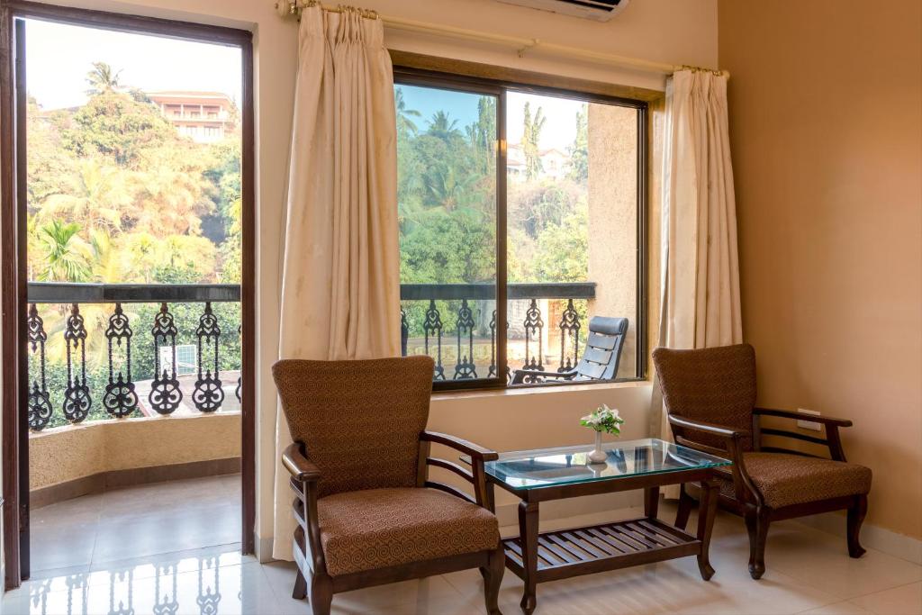 Balkón nebo terasa v ubytování Rendezvous Beach Resort Panjim