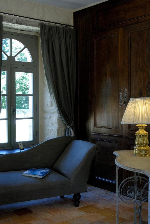 Posezení v ubytování Manoir de la Villeneuve