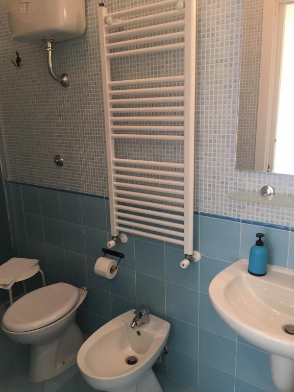 Koupelna v ubytování Albergo Oasi