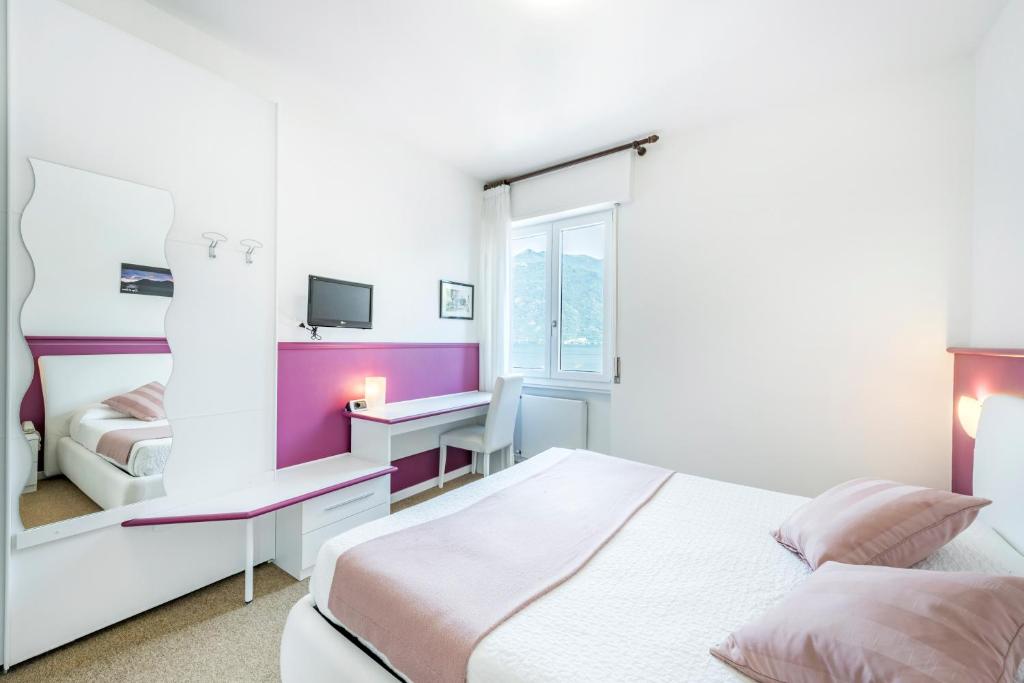 Postel nebo postele na pokoji v ubytování Crotto del Misto