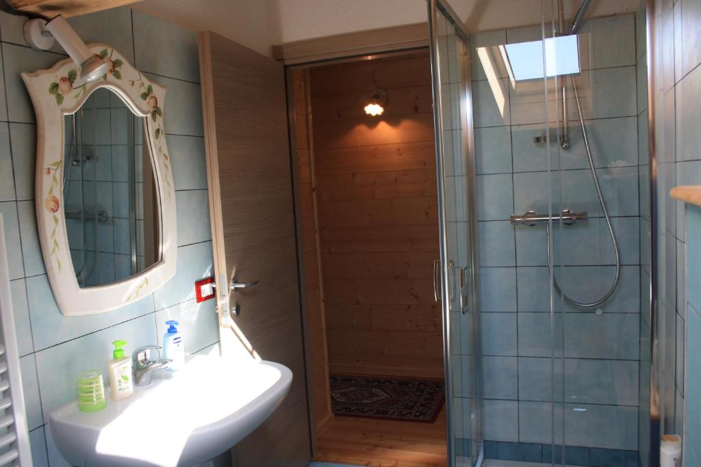 Koupelna v ubytování Albergo Diffuso Faller