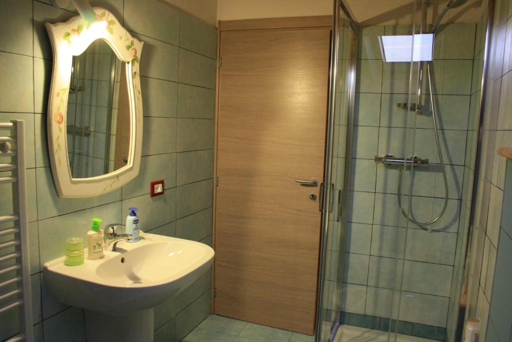 Koupelna v ubytování Albergo Diffuso Faller