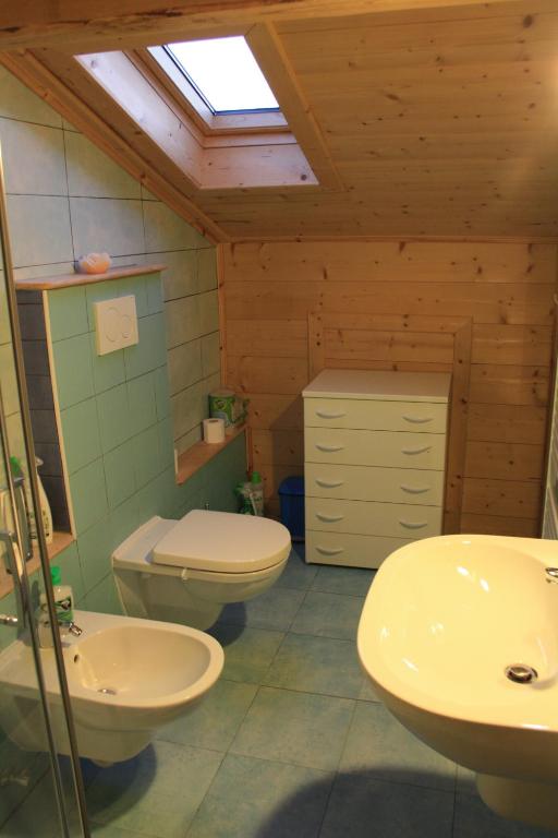 Koupelna v ubytování Albergo Diffuso Faller