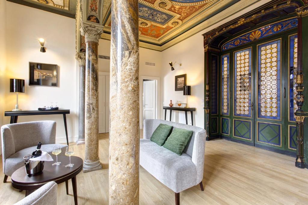 Część wypoczynkowa w obiekcie Le case di Andrea - Roof Suite Rome