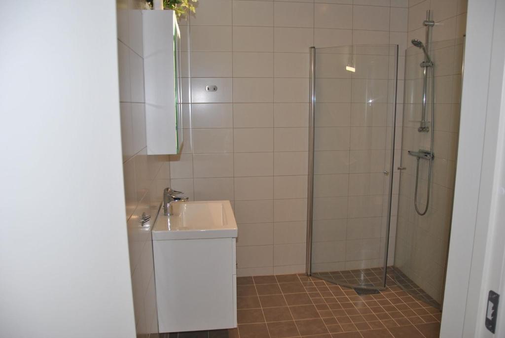 Koupelna v ubytování Sjöhuset