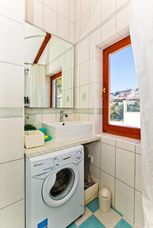 Koupelna v ubytování Apartment Duda