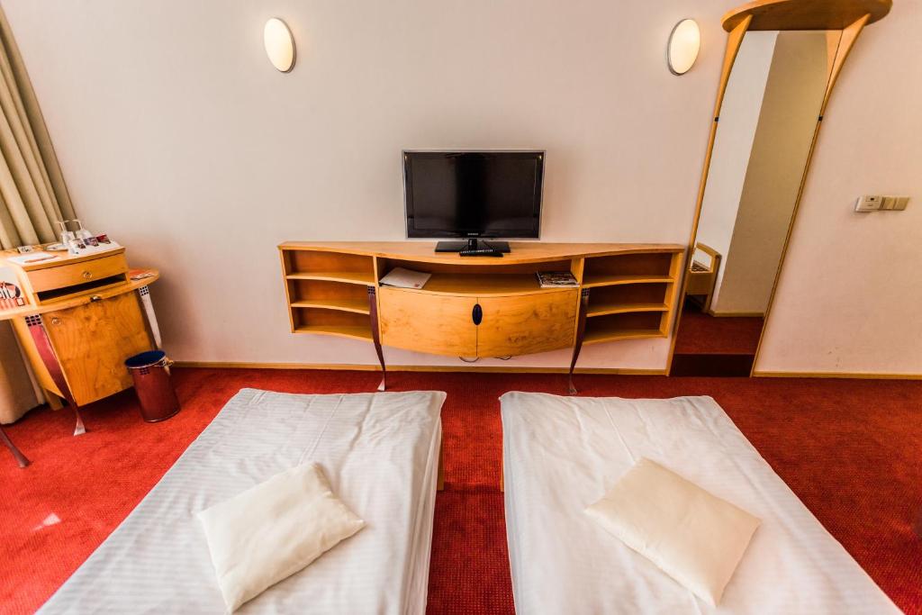 TV a/nebo společenská místnost v ubytování Hotel SET