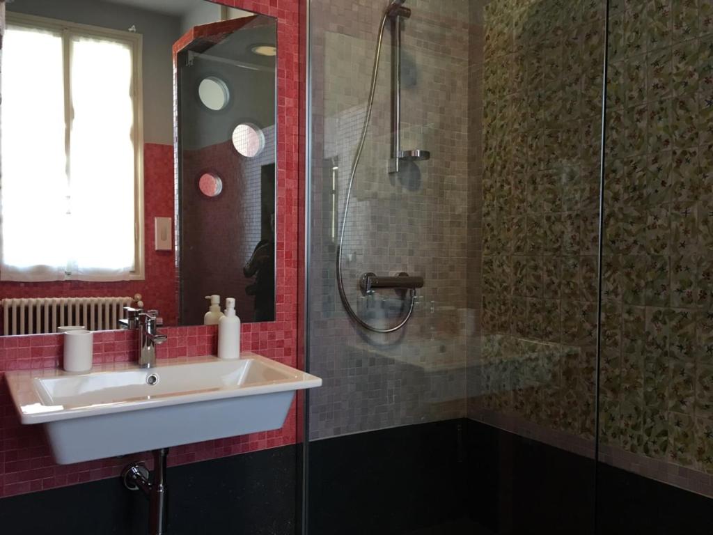 Koupelna v ubytování B&B L'Affresco