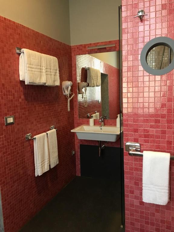 Koupelna v ubytování B&B L'Affresco