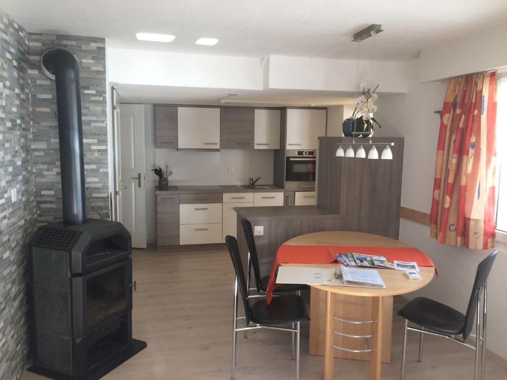Kuchyň nebo kuchyňský kout v ubytování Chalet Sunstar