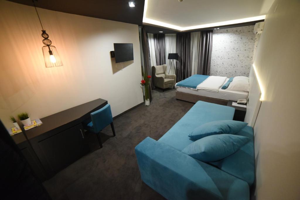 Postel nebo postele na pokoji v ubytování Hotel Bavka