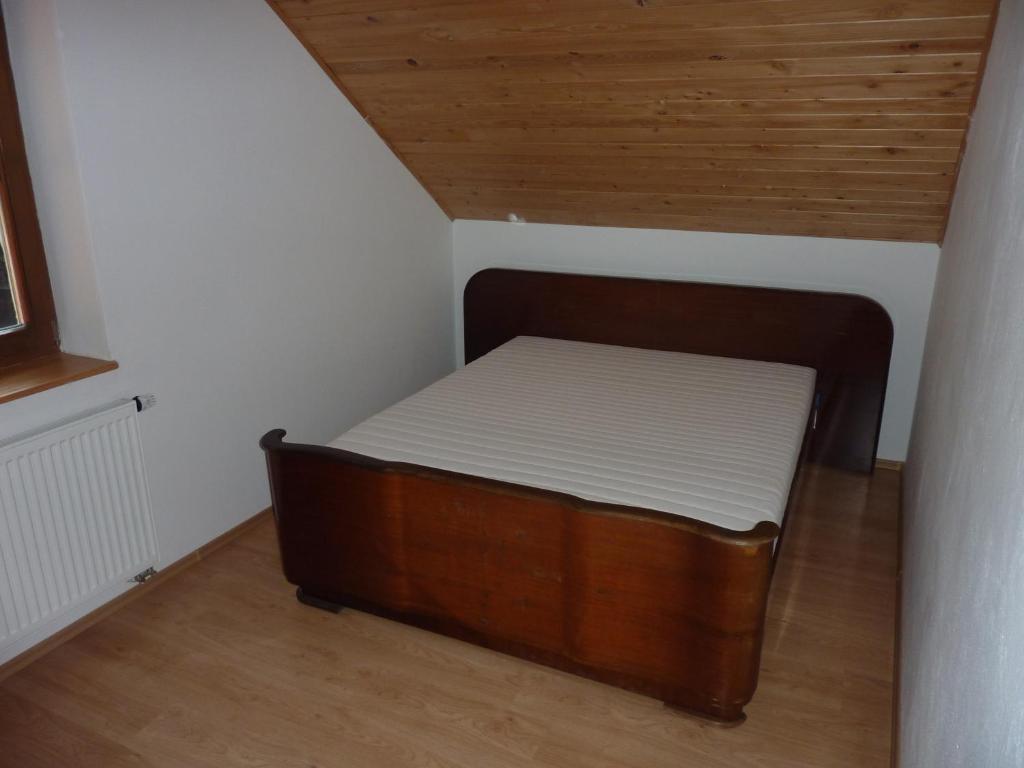 Postel nebo postele na pokoji v ubytování Ubytování Podolí U Křížku