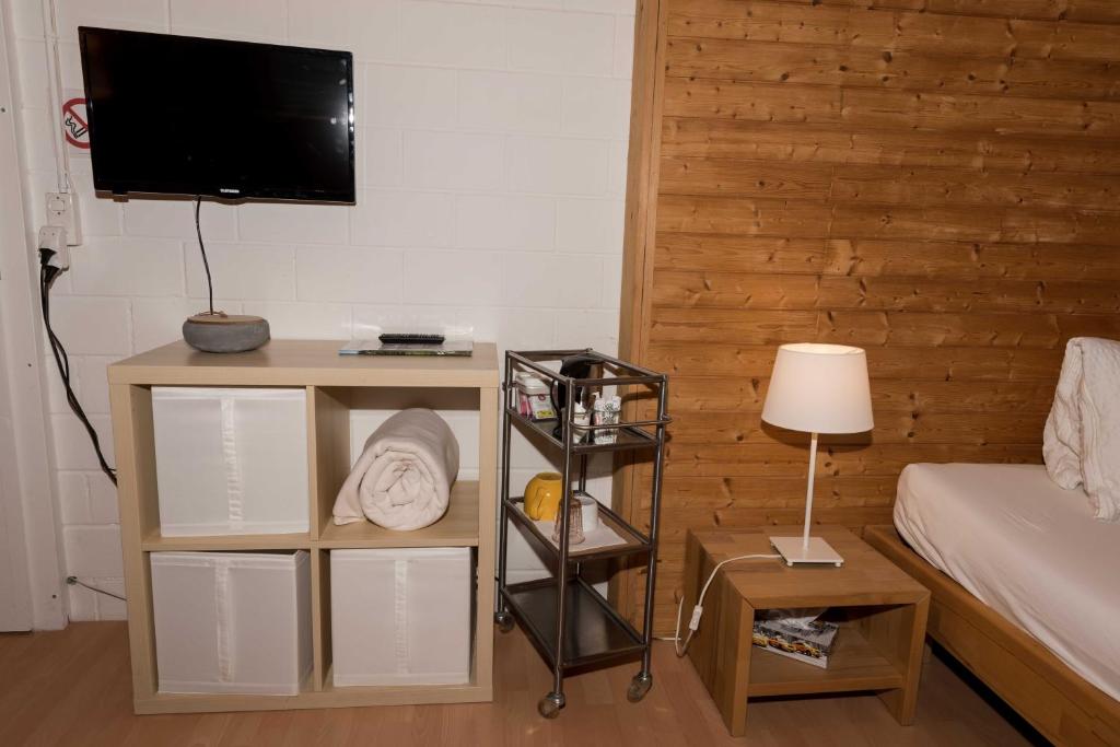 TV a/nebo společenská místnost v ubytování BnB Alpenblick