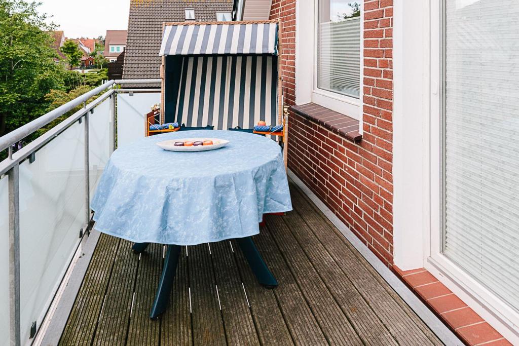 Balkón nebo terasa v ubytování Haus Nordland