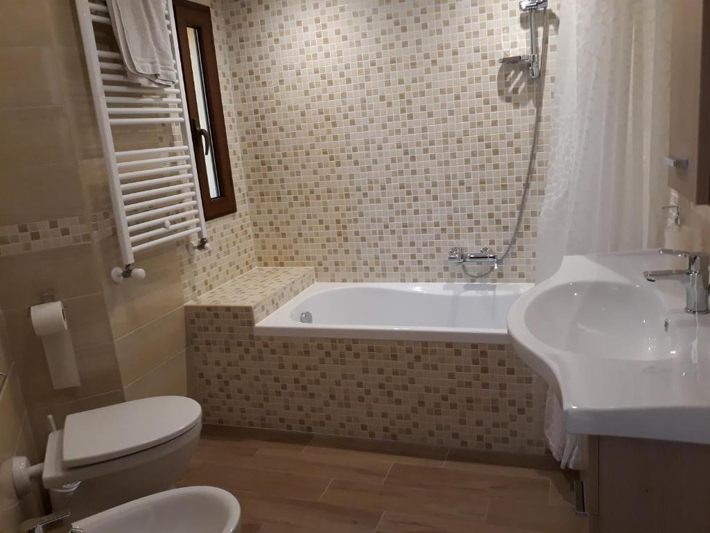 Koupelna v ubytování La Camelia B&B