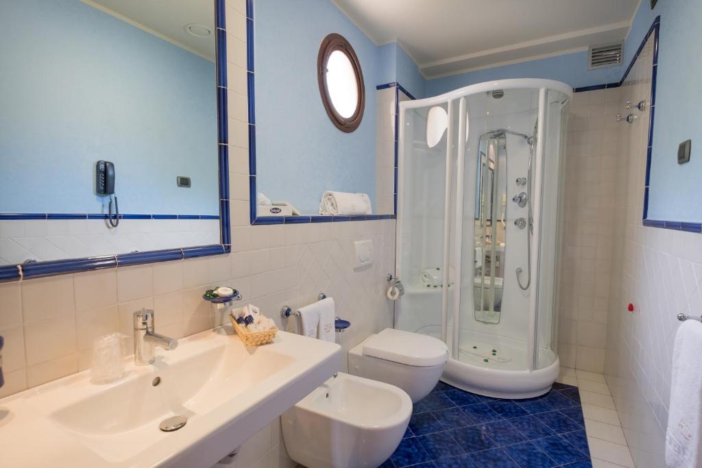 Koupelna v ubytování Hotel Aktea