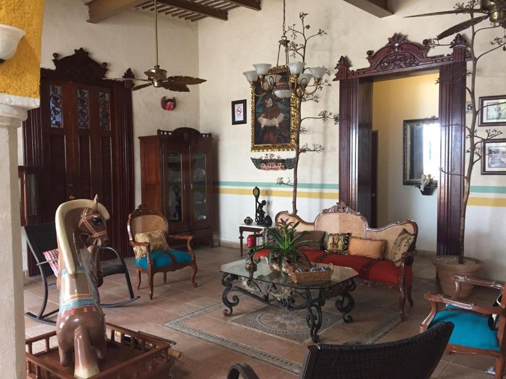 Posezení v ubytování Hotel San Miguel Arcangel