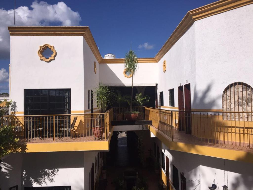 Balkón nebo terasa v ubytování Hotel San Miguel Arcangel