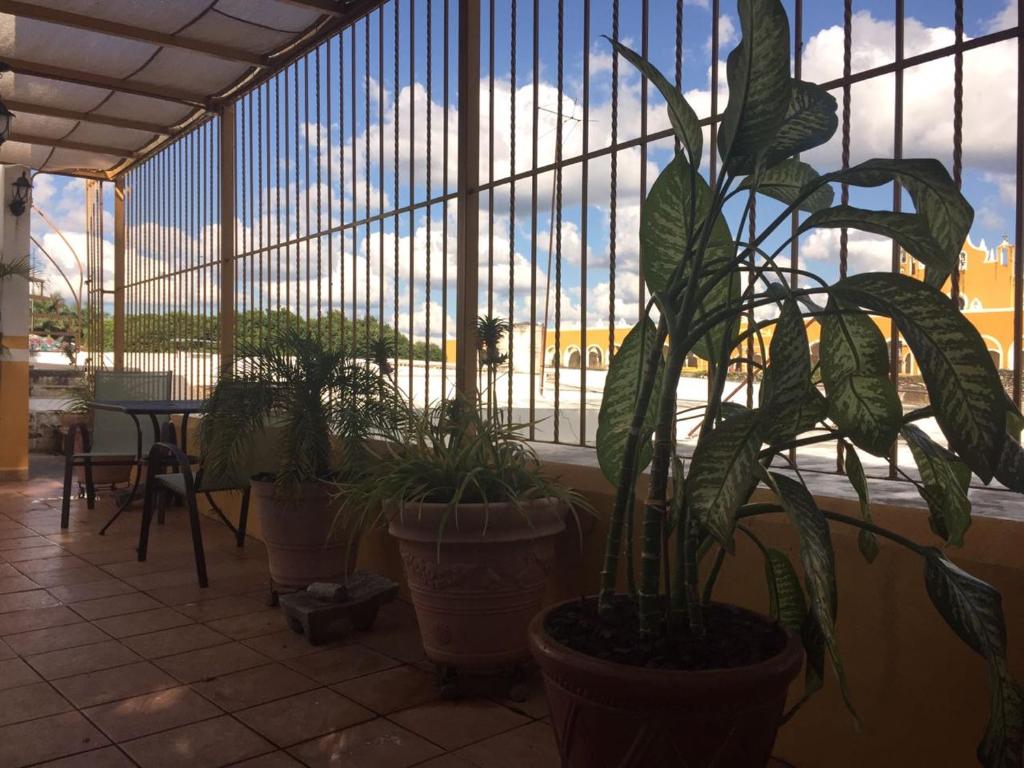 Balkón nebo terasa v ubytování Hotel San Miguel Arcangel