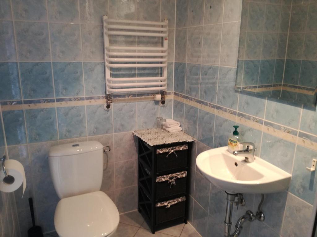 Koupelna v ubytování Guesthouse Storu-Laugar