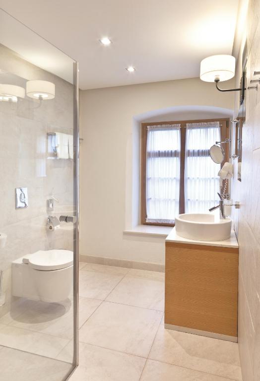 Koupelna v ubytování Hotel Bulwar