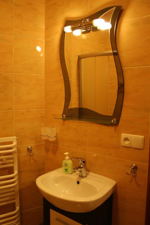 Koupelna v ubytování Apartamenty Starka