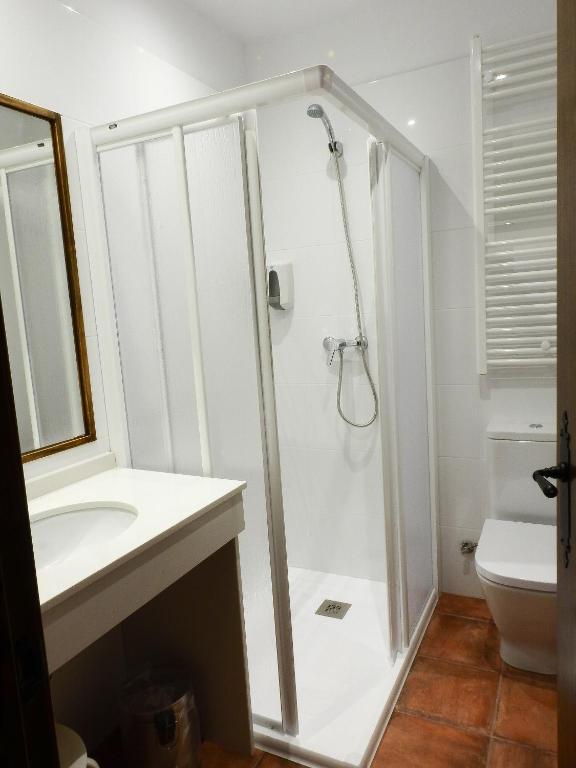 Koupelna v ubytování Albergue El Encanto