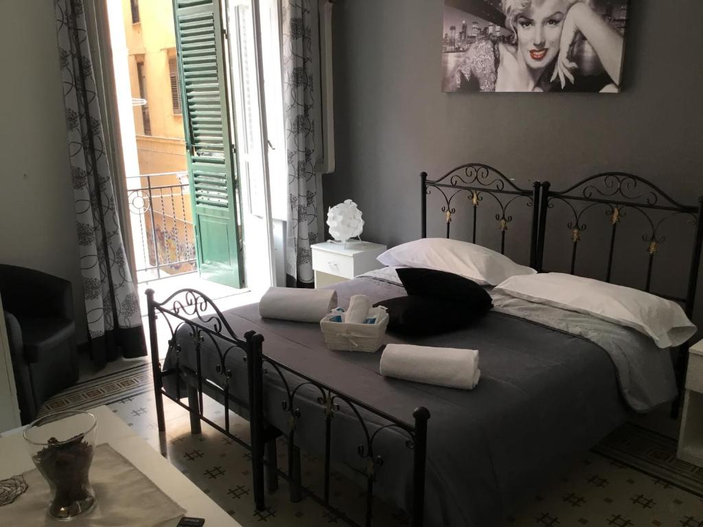 Letto o letti in una camera di Alba Camere