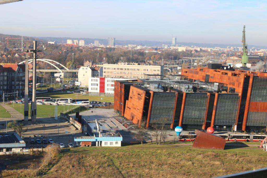 Výhľad na mesto Gdansk alebo výhľad na mesto priamo z apartmánu