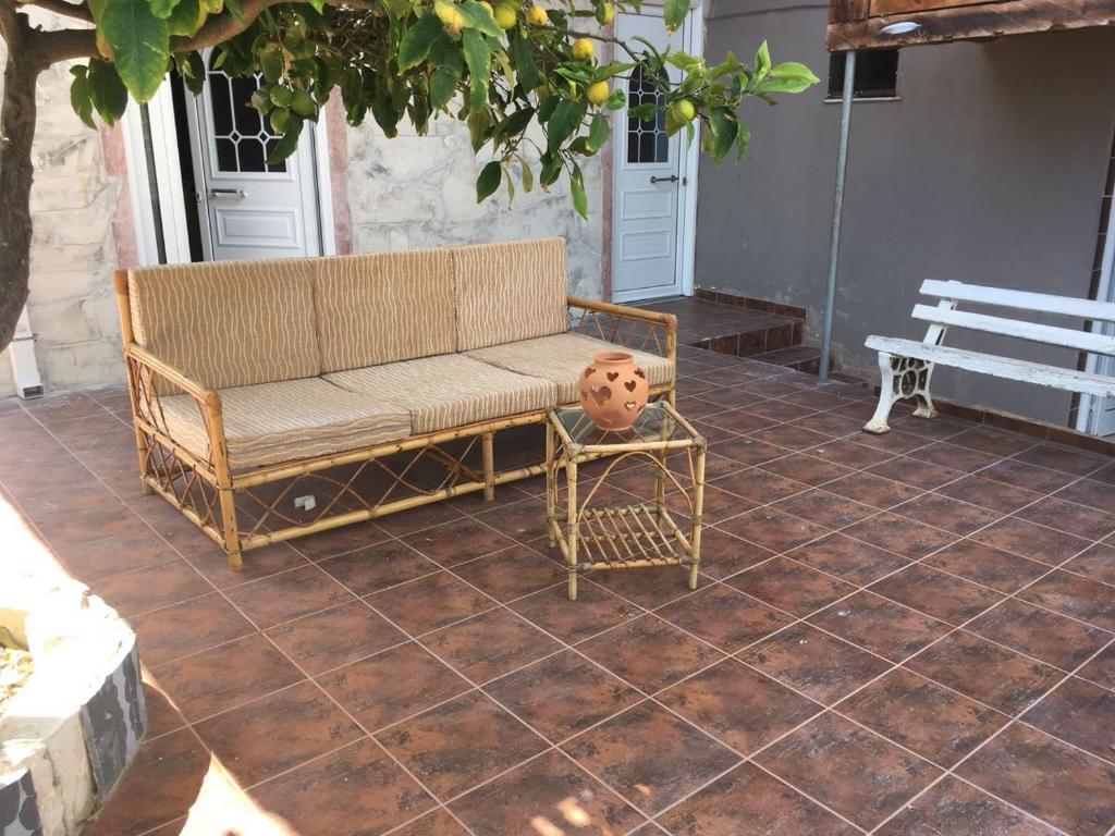 Patio nebo venkovní prostory v ubytování Laskas Apartment