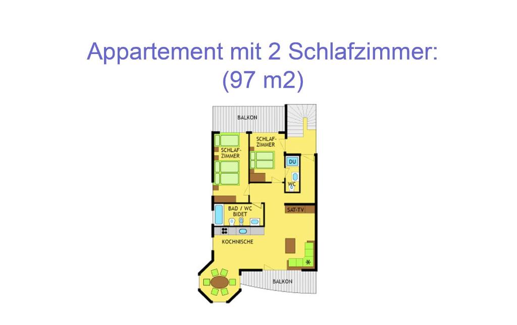 Plán poschodí v ubytovaní Design-Appartementhaus - Urlaubsresort Hafele