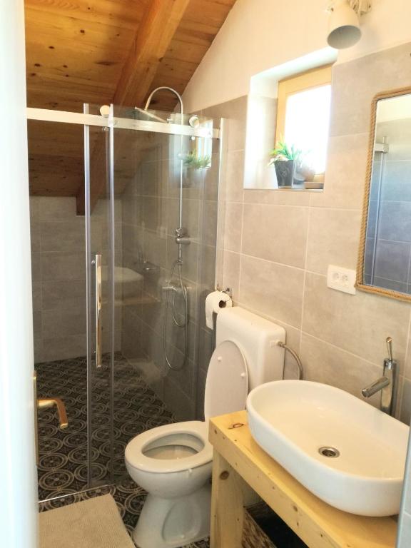 Koupelna v ubytování Apartment Cernesa