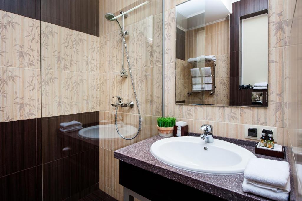Koupelna v ubytování Villa Pinia Eco-hotel