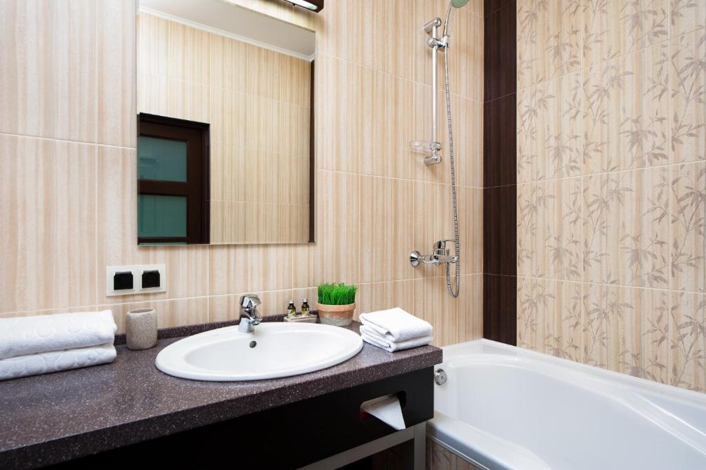 Koupelna v ubytování Villa Pinia Eco-hotel