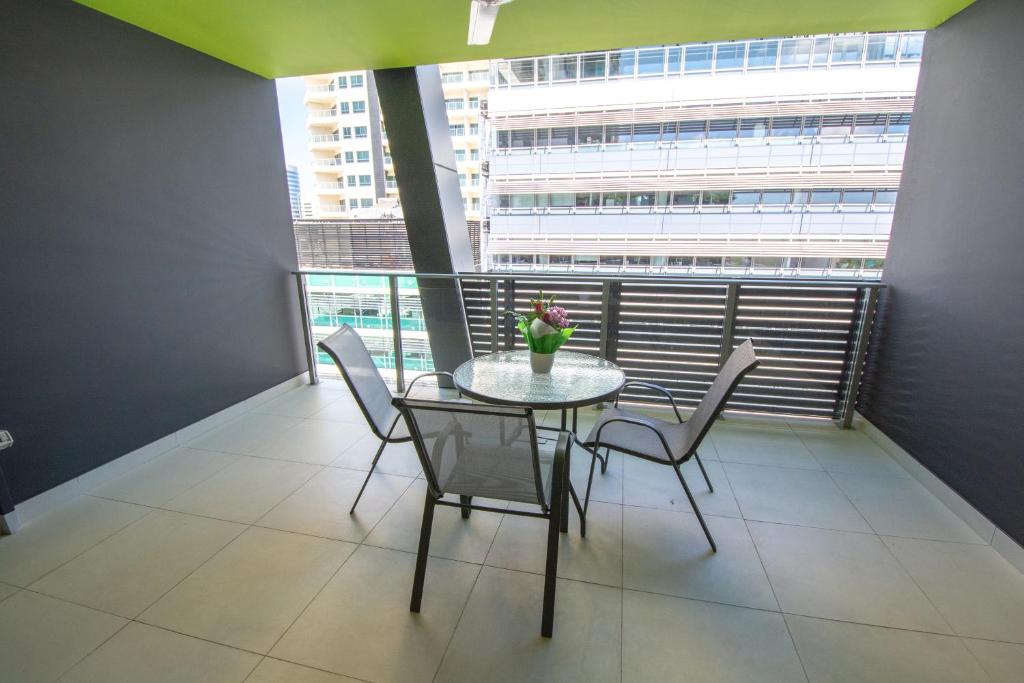 Balkon oz. terasa v nastanitvi Magnum Serviced Apartments